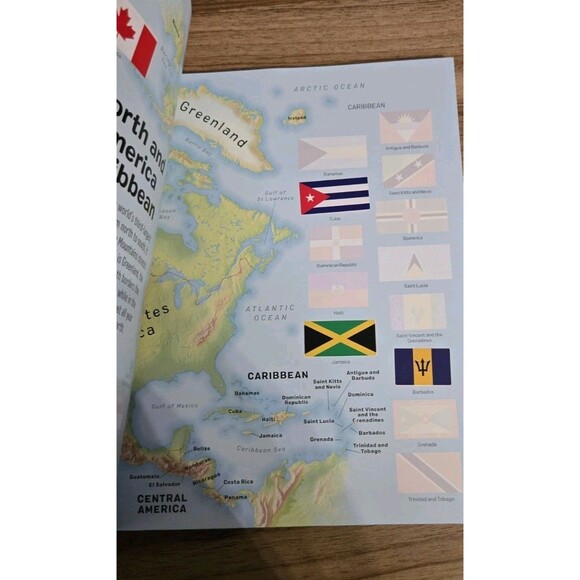 2 Sticker Books- Flags Of The World & Atlas Of The World Sticker Book Lot Of 2 - Picture 12 of 16